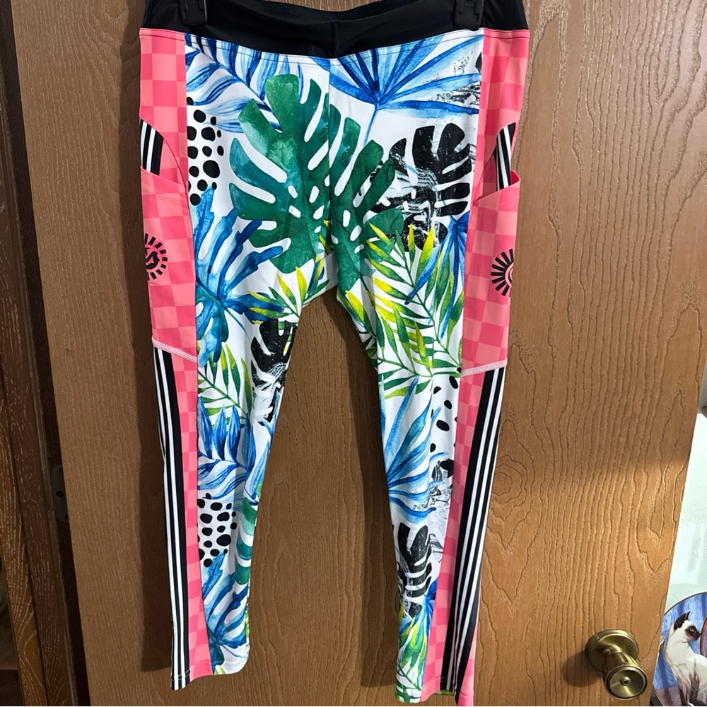 Tri Sirena Women’s Triathlon Multicolor Leggings Size Large